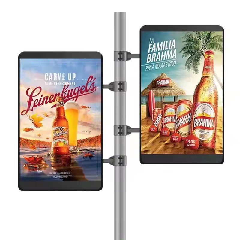 Outdoor Street Lighting Pole LED Display P3 P4 LED Screen high quality